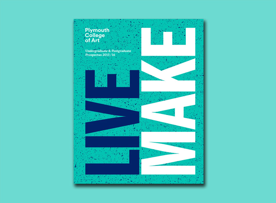 the cover of a Plymouth College of Art prospectus